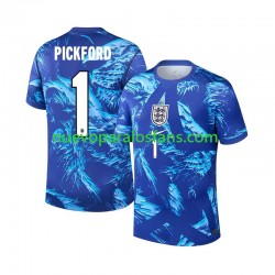 Camiseta de Fútbol Inglaterra Jordan Pickford 1 Portero Hombre Tercera Copa Mundial 2026 Manga Corta