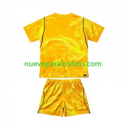 Camiseta de Fútbol Inglaterra Portero Niño Cuarto Copa Mundial 2026 Manga Corta