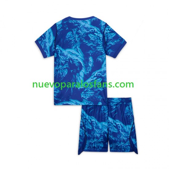Camiseta de Fútbol Inglaterra Portero Niño Tercera Copa Mundial 2026 Manga Corta