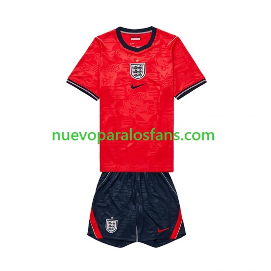Camiseta de Fútbol Inglaterra Niño Exterior Copa Mundial 2026 Manga Corta