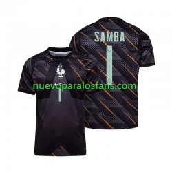 Camiseta de Fútbol Francia Brice Samba 1 Portero Hombre Casa Copa Mundial 2026 Manga Corta