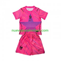 Camiseta de Fútbol Francia Portero Niño Exterior Copa Mundial 2026 Manga Corta