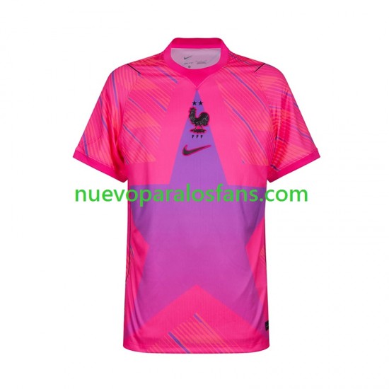 Camiseta de Fútbol Francia Portero Hombre Exterior Copa Mundial 2026 Manga Corta