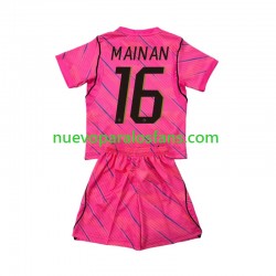 Camiseta de Fútbol Francia Mike Maignan 16 Portero Niño Exterior Copa Mundial 2026 Manga Corta
