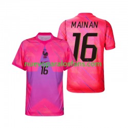 Camiseta de Fútbol Francia Mike Maignan 16 Portero Hombre Exterior Copa Mundial 2026 Manga Corta