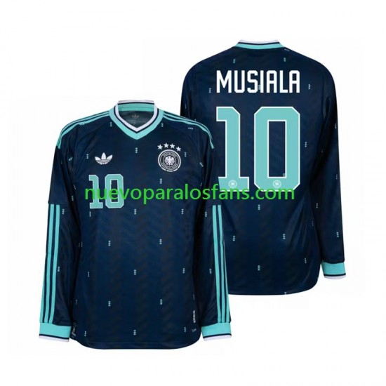 Camiseta de Fútbol Alemania Jamal Musiala 10 Hombre Exterior Copa Mundial 2026 Manga Larga