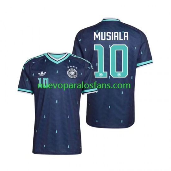 Camiseta de Fútbol Alemania Jamal Musiala 10 Hombre Exterior Copa Mundial 2026 Manga Corta
