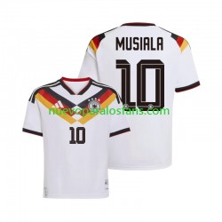 Camiseta de Fútbol Alemania Jamal Musiala 10 Hombre Casa Copa Mundial 2026 Manga Corta