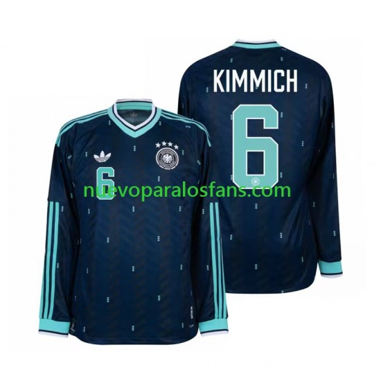 Camiseta de Fútbol Alemania Joshua Kimmich 6 Hombre Exterior Copa Mundial 2026 Manga Larga