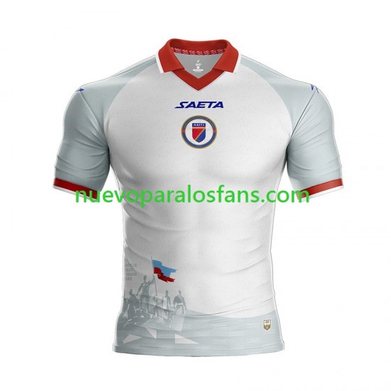 Camiseta de Fútbol Haiti Hombre Exterior Copa Mundial 2026 Manga Corta