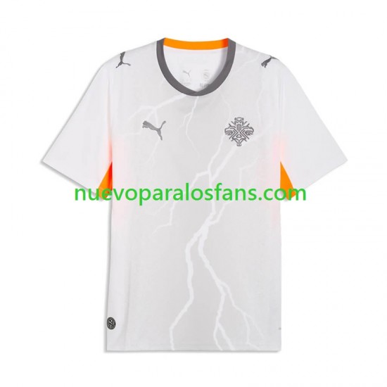 Camiseta de Fútbol Islandia Hombre Exterior 2026 Manga Corta