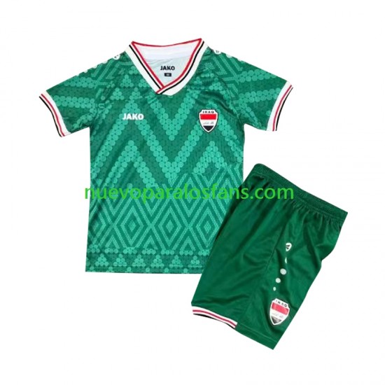 Camiseta de Fútbol Irak Niño Casa Copa Mundial 2026 Manga Corta