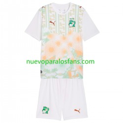 Camiseta de Fútbol Costa De Marfil Niño Exterior Copa Mundial 2026 Manga Corta