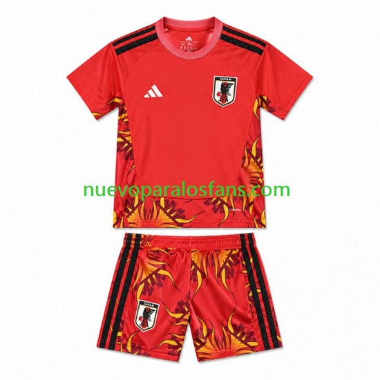 Camiseta de Fútbol Japón Portero Niño Casa Copa Mundial 2026 Manga Corta