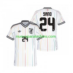 Camiseta de Fútbol Japón Kaishu Sano 24 Hombre Exterior Copa Mundial 2026 Manga Corta