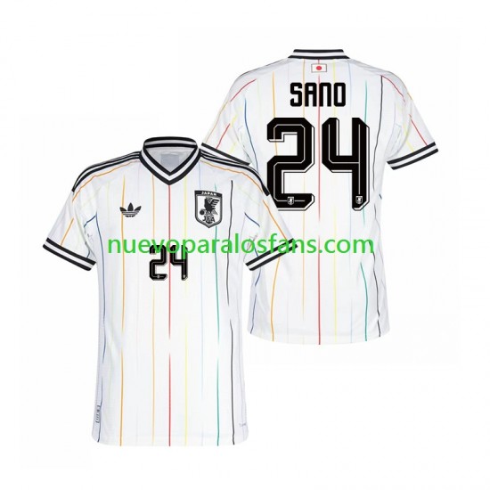 Camiseta de Fútbol Japón Kaishu Sano 24 Hombre Exterior Copa Mundial 2026 Manga Corta
