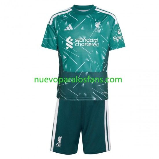 Camiseta de Fútbol Liverpool Portero Niño Casa 2026-2027 Manga Corta