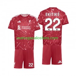 Camiseta de Fútbol Liverpool Hugo Ekitike 22 Niño Casa 2026-2027 Manga Corta