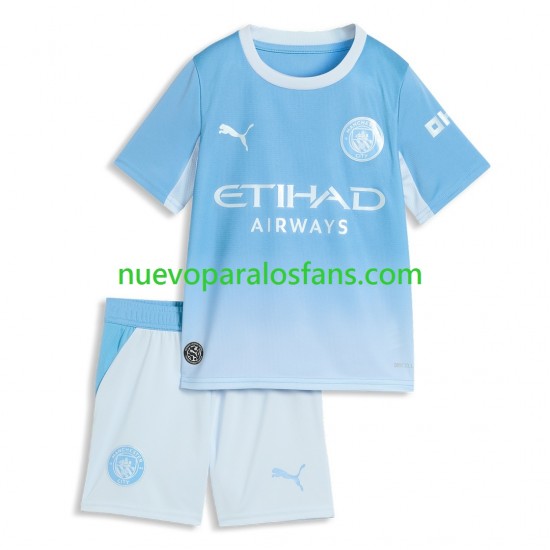 Camiseta de Fútbol Manchester City Niño Casa 2026-2027 Manga Corta