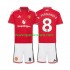 Camiseta de Fútbol Manchester United Bruno Fernandes 8 Niño Casa 2026-2027 Manga Corta