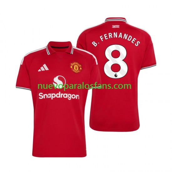 Camiseta de Fútbol Manchester United Bruno Fernandes 8 Hombre Casa 2026-2027 Manga Corta