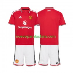 Camiseta de Fútbol Manchester United Niño Casa 2026-2027 Manga Corta