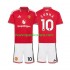 Camiseta de Fútbol Manchester United Matheus Cunha 10 Niño Casa 2026-2027 Manga Corta