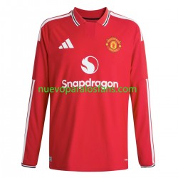 Camiseta de Fútbol Manchester United Hombre Casa 2026-2027 Manga Larga