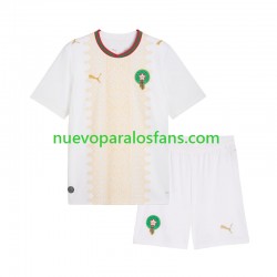 Camiseta de Fútbol Marruecos Niño Exterior 2026 Manga Corta