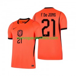 Camiseta de Fútbol Países Bajos Frenkie de Jong 21 Hombre Casa Copa Mundial 2026 Manga Corta