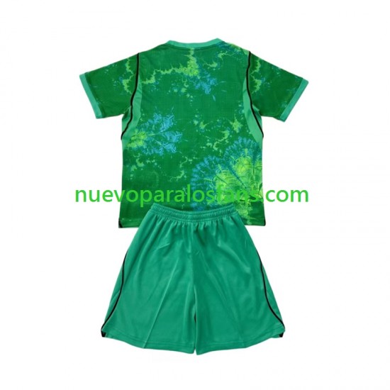 Camiseta de Fútbol Países Bajos Portero Niño Tercera Copa Mundial 2026 Manga Corta