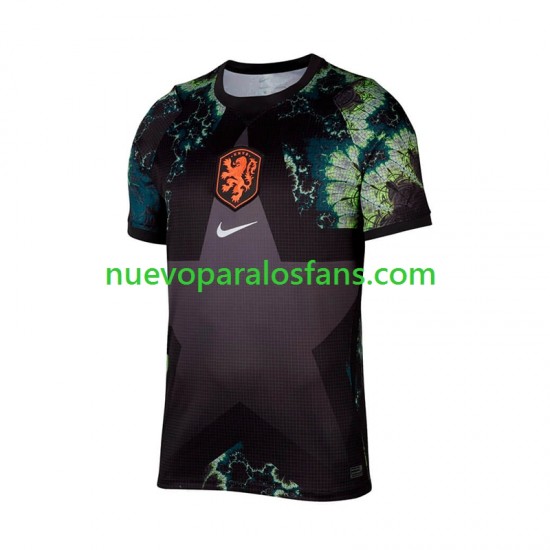 Camiseta de Fútbol Países Bajos Portero Hombre Exterior Copa Mundial 2026 Manga Corta