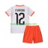 Camiseta de Fútbol Países Bajos Jeremie Frimpong 12 Niño Exterior Copa Mundial 2026 Manga Corta
