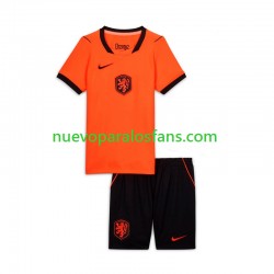 Camiseta de Fútbol Países Bajos Niño Casa Copa Mundial 2026 Manga Corta
