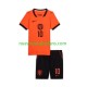 Camiseta de Fútbol Países Bajos Memphis Depay 10 Niño Casa Copa Mundial 2026 Manga Corta