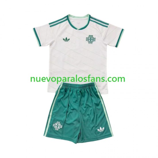 Camiseta de Fútbol Irlanda Del Norte Niño Exterior 2026 Manga Corta
