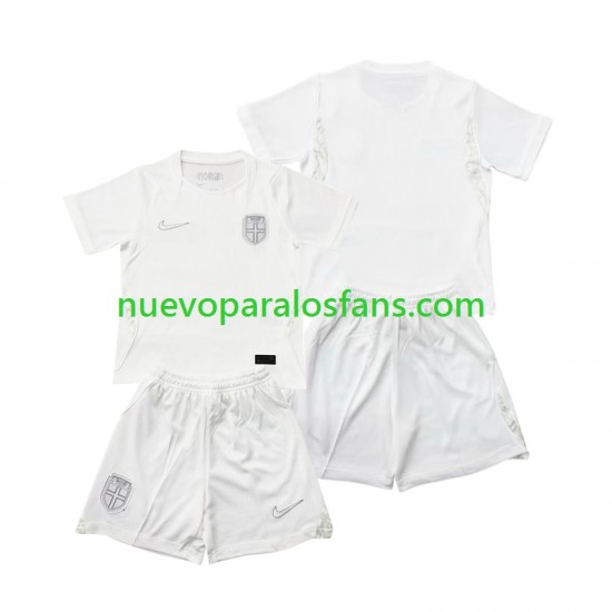 Camiseta de Fútbol Noruega Niño Tercera Copa Mundial 2026 Manga Corta