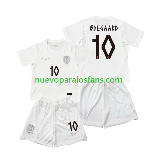 Camiseta de Fútbol Noruega Martin Odegaard 10 Niño Tercera Copa Mundial 2026 Manga Corta