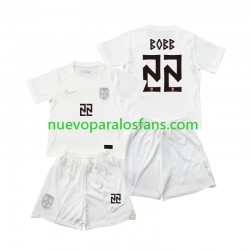 Camiseta de Fútbol Noruega Oscar Bobb 22 Niño Tercera Copa Mundial 2026 Manga Corta