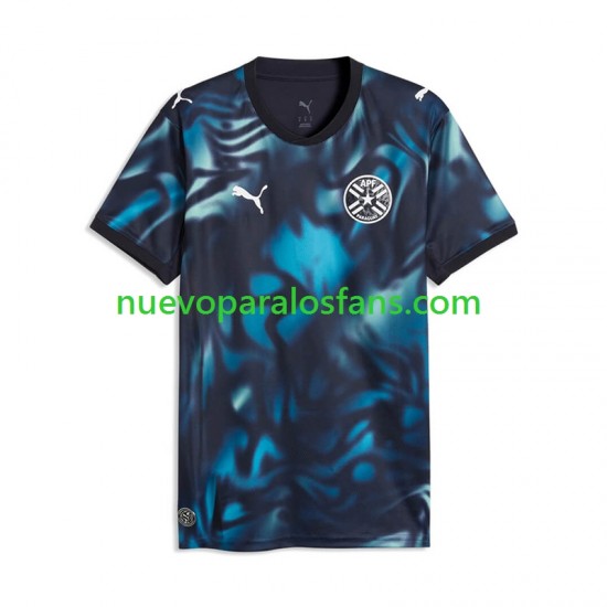 Camiseta de Fútbol Paraguay Hombre Exterior Copa Mundial 2026 Manga Corta