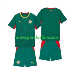 Camiseta de Fútbol Senegal Niño Exterior 2026 2027 Manga Corta