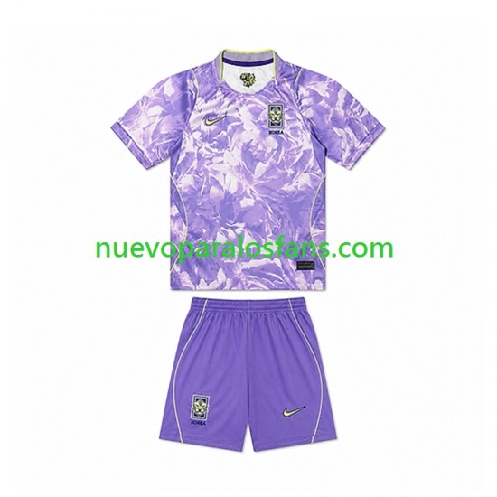 Camiseta de Fútbol Corea Del Sur Niño Exterior Copa Mundial 2026 Manga Corta