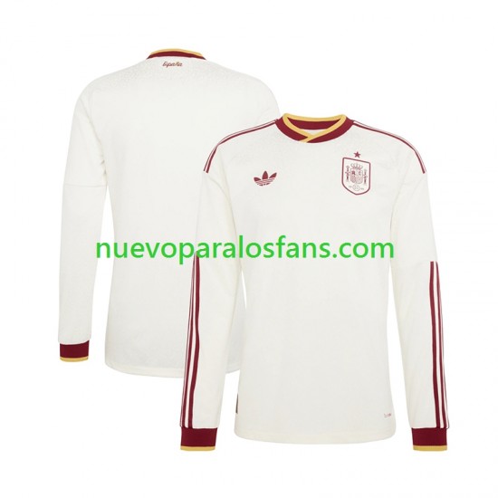 Camiseta de Fútbol España Hombre Exterior Copa Mundial 2026 Manga Larga