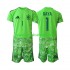 Camiseta de Fútbol Verde España David Raya 1 6th Portero Niño Copa Mundial 2026 Manga Corta