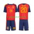 Camiseta de Fútbol España Pedri 20 Niño Casa Copa Mundial 2026 Manga Corta