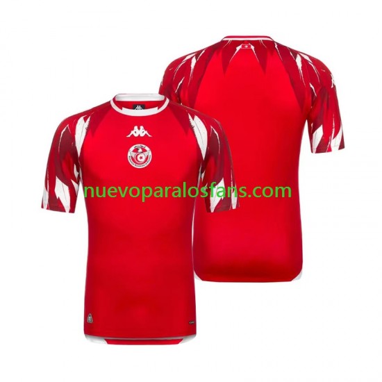 Camiseta de Fútbol Túnez Hombre Exterior Copa Mundial 2026 Manga Corta
