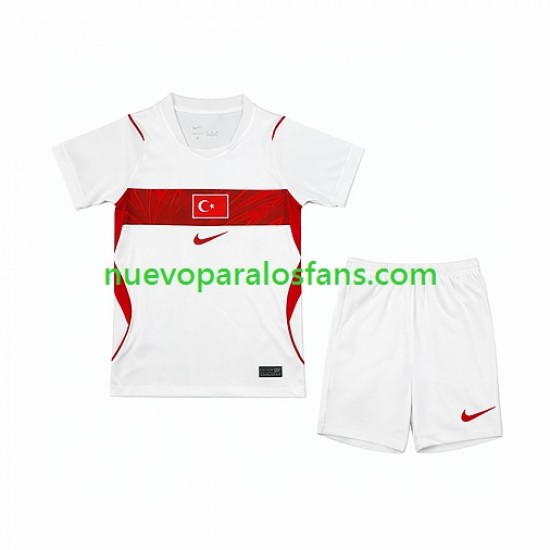 Camiseta de Fútbol Turquía Niño Exterior Copa Mundial 2026 Manga Corta