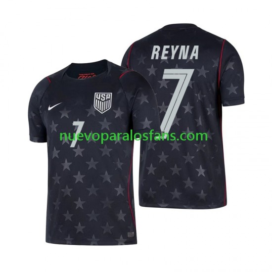 Camiseta de Fútbol Estados Unidos Giovanni Reyna 7 Hombre Exterior Copa Mundial 2026 Manga Corta