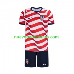 Camiseta de Fútbol Estados Unidos Niño Casa Copa Mundial 2026 Manga Corta
