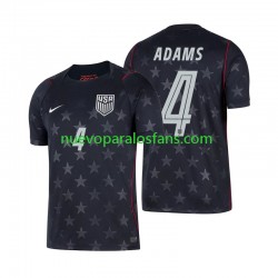 Camiseta de Fútbol Estados Unidos Tyler Adams 4 Hombre Exterior Copa Mundial 2026 Manga Corta